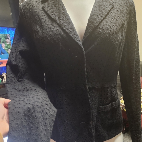 CAbi Tops - CAbi - Elegant Black Eyelet Women's Jacket. NWOT